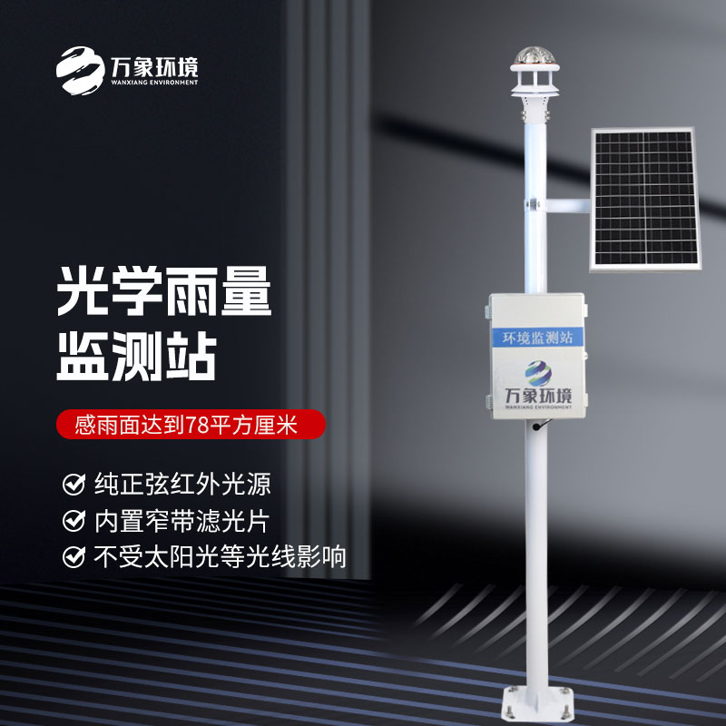 How does an automatic rain measuring station work