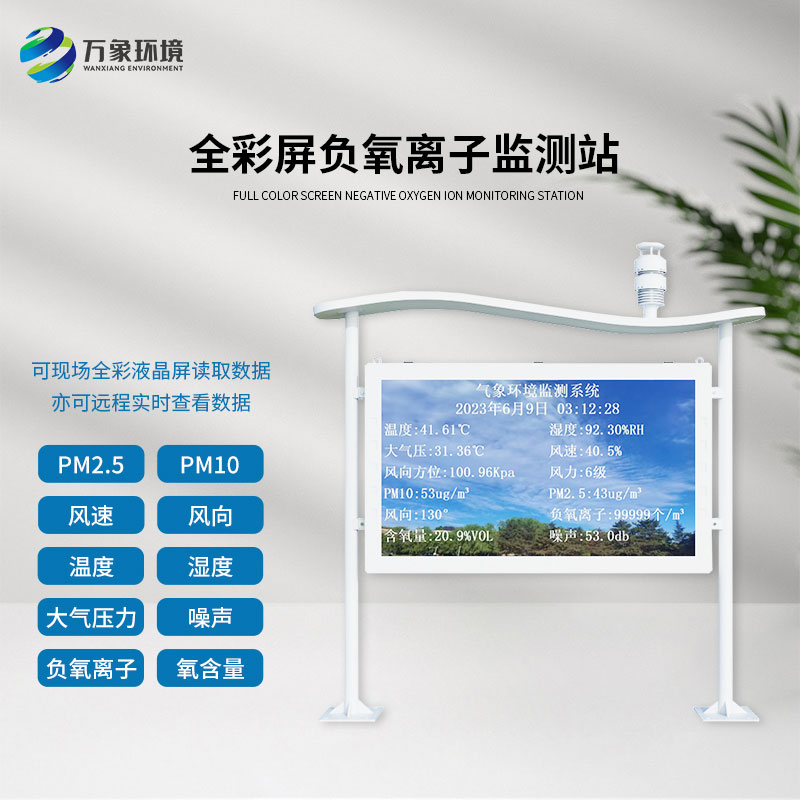 全彩屏一体化负氧离子监测站可以为景区公园带来什么影响？