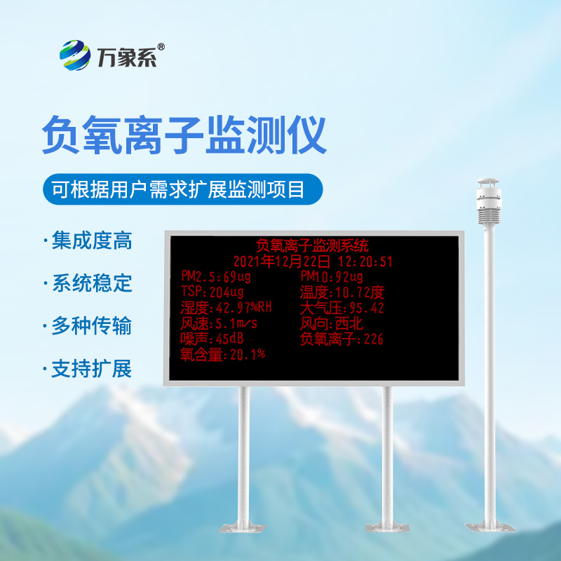 科研型负离子监测系统